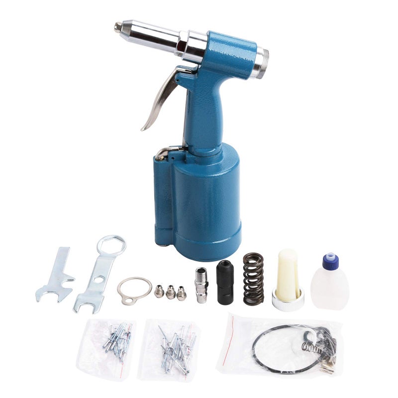 WINTOOLS Pneumatic Air Hydraulic Pop Rivet Gun Riveter Riveting Tool w/Case - Image 3
